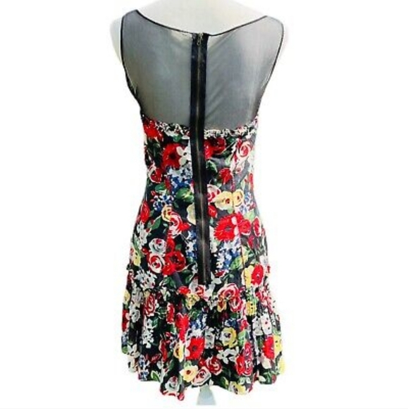 NWT JILL STUART Floral Mesh Dress - Picture 7 of 14